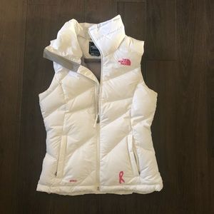 White North Face down vest size xs